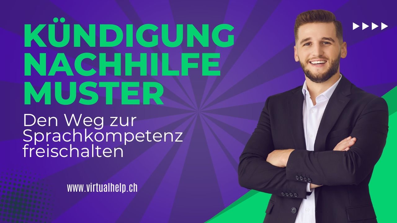 Minimalist Tutorial Event YouTube Thumbnail 20 - Kündigungs Nachhilfe muster: So gelingt Ihr Weg zur Deutsch-Sprachkompetenz