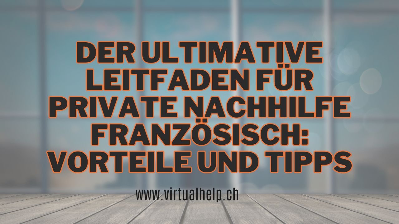 Minimalist Tutorial Event YouTube Thumbnail 3 - Der ultimative Leitfaden für Private Nachhilfe Französisch: Vorteile und Tipps
