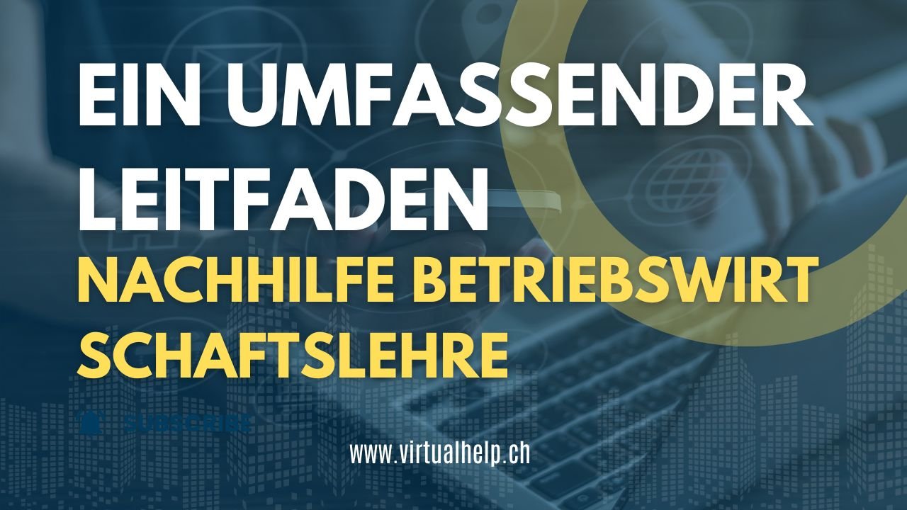 Minimalist Tutorial Event YouTube Thumbnail 48 - Nachhilfe Betriebswirt schaftslehre: Ein umfassender Leitfaden