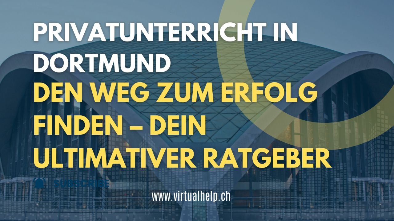 Minimalist Tutorial Event YouTube Thumbnail 49 - Den Weg zum Erfolg finden: Privatunterricht in Dortmund – Dein ultimativer Ratgeber