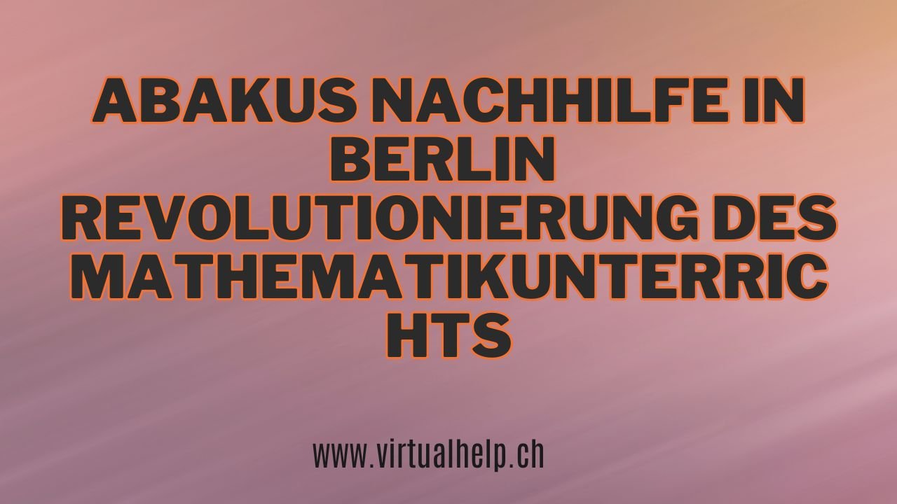 Minimalist Tutorial Event YouTube Thumbnail 1 - Die Kraft der Abakus Nachhilfe Berlin freisetzen: Revolutionierung des Mathematikunterrichts
