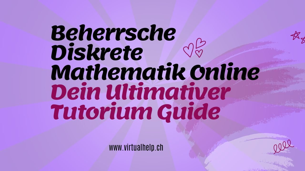 Minimalist Tutorial Event YouTube Thumbnail 12 1 - Beherrsche Diskrete Mathematik Online: Dein Ultimativer Tutorium Guide