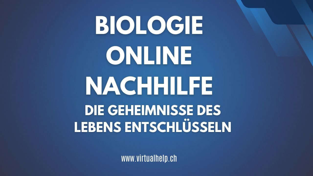 Minimalist Tutorial Event YouTube Thumbnail 32 - Die Geheimnisse des Lebens entschlüsseln: Biologie Online Nachhilfe erklärt
