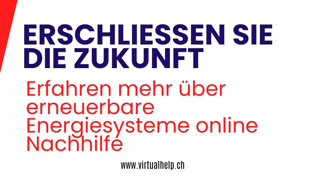 Minimalist Tutorial Event YouTube Thumbnail 35 - Erschließen Sie die Zukunft: Erfahren mehr über erneuerbare Energiesysteme online Nachhilfe