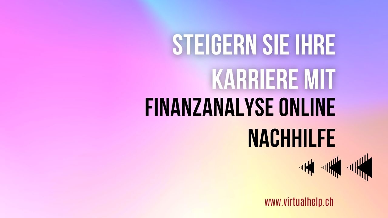 Minimalist Tutorial Event YouTube Thumbnail 40 - Steigern Sie Ihre Karriere mit Finanzanalyse Online Nachhilfe