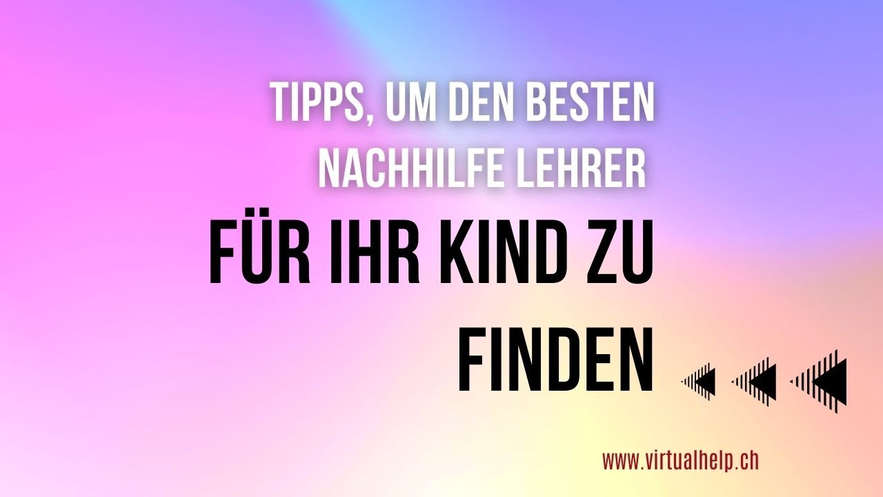 Minimalist Tutorial Event YouTube Thumbnail 6 1 - Tipps, um den besten Nachhilfe lehrer für Ihr Kind zu finden