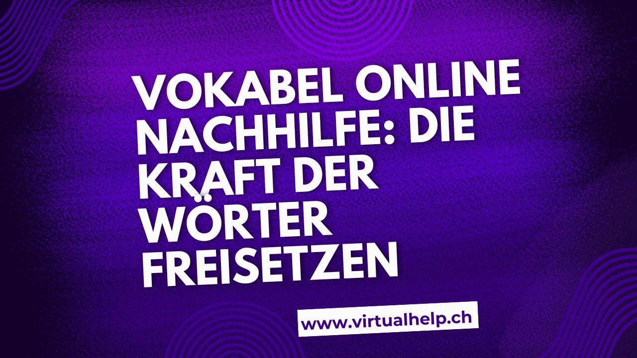 Minimalist Tutorial Event YouTube Thumbnail 60 - Vokabel Online Nachhilfe: Die Kraft der Wörter freisetzen